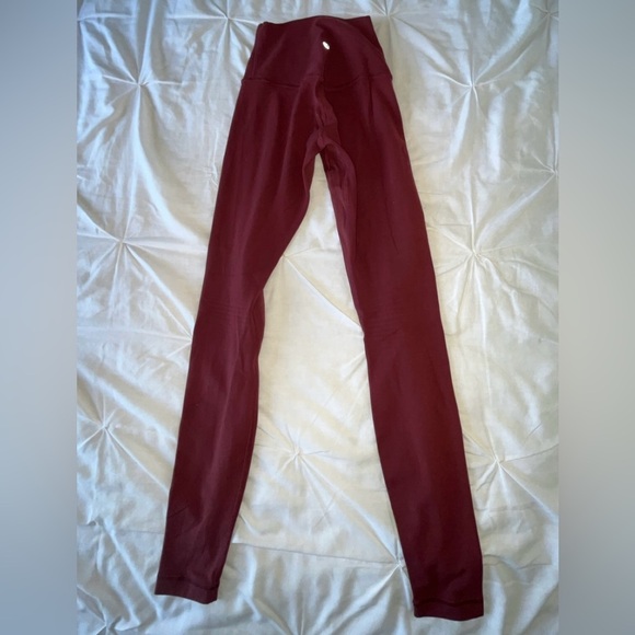 Lululemon Athletica High Rise Align 28” Cassis Colored Leggings W5CTES SIZE 0 - Picture 6 of 10